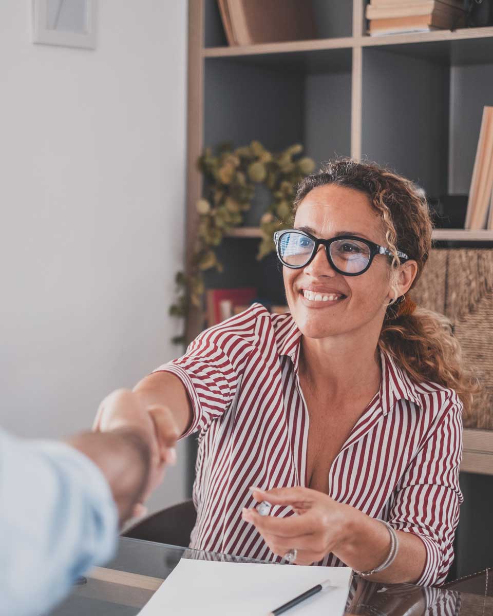 Recruiter Interview Hand Shake