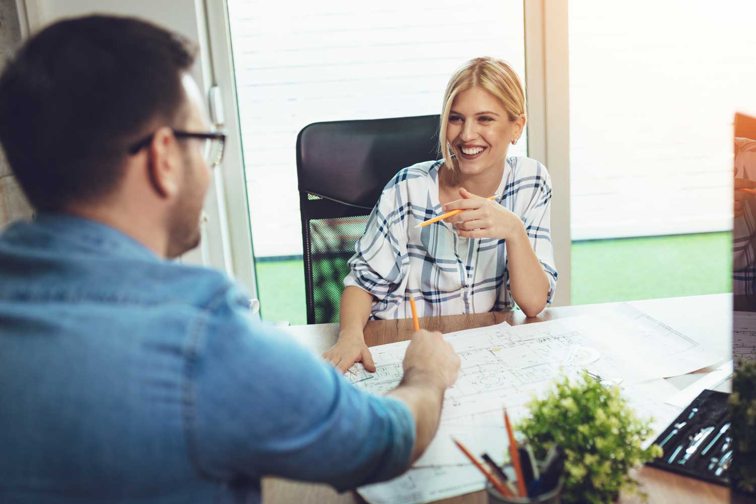 InterviewforConstrucitonJob Construction recruiter interviewing