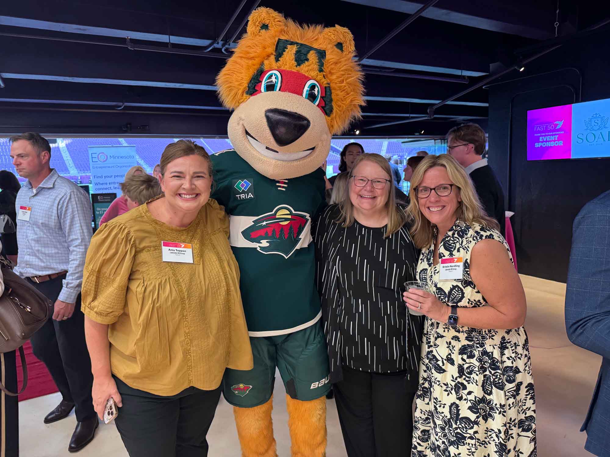 lakeside hr group team with wild mascot