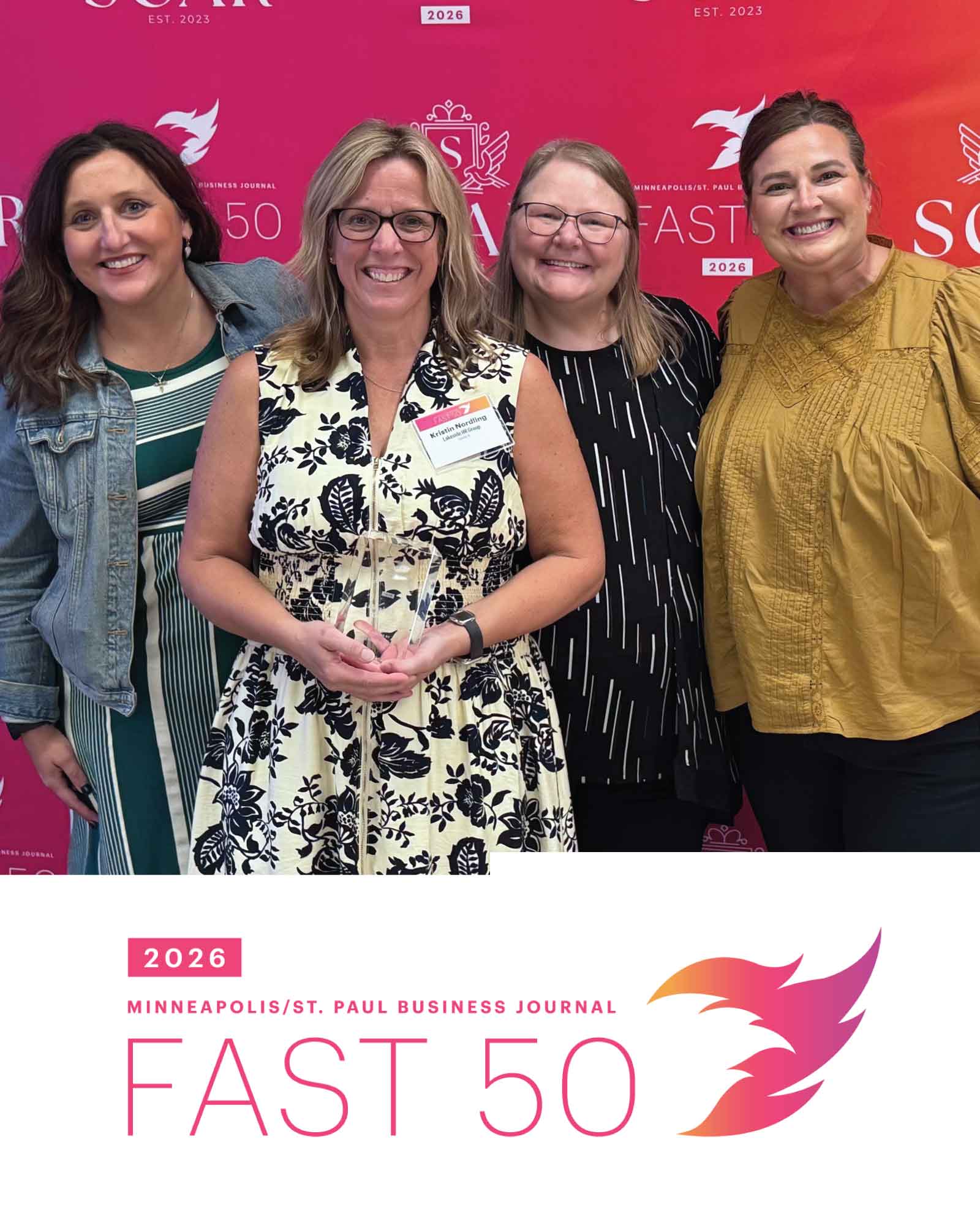 Lakeside HR Group Ranks #9 Among the Twin Cities' Fastest-Growing Private Companies